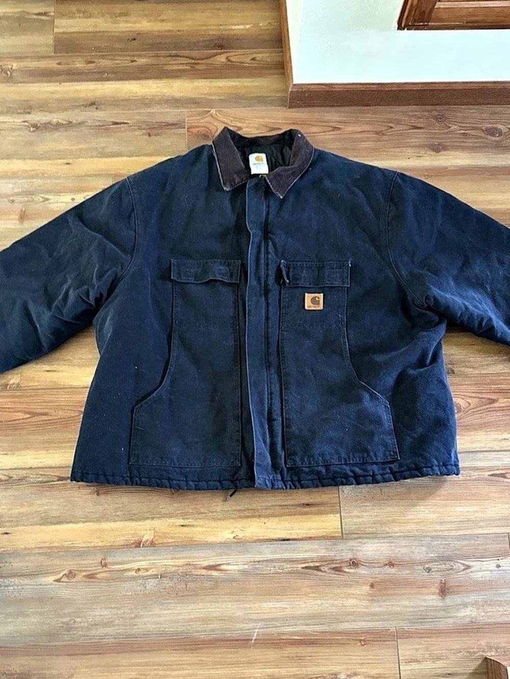Vintage Carhartt C26 MDT Coat Blue 4XL